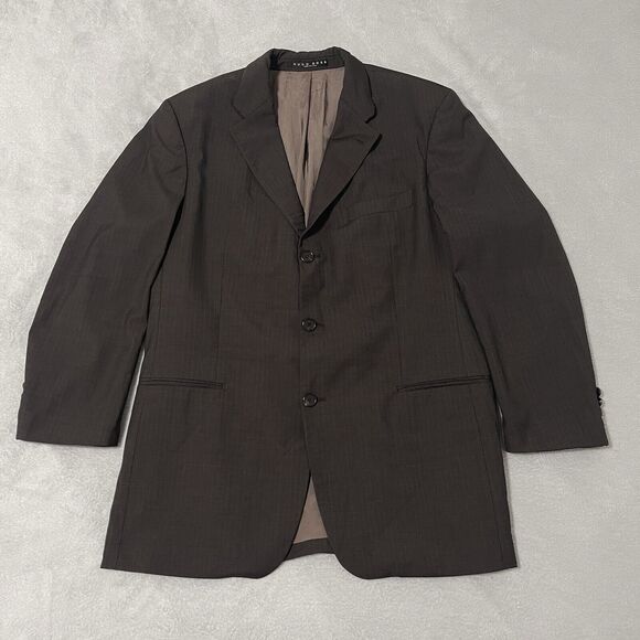 Hugo Boss Blazer Guabello Einstein/Sigma Super 130’s Wool 42R Brown Sport Coat - Picture 1 of 12